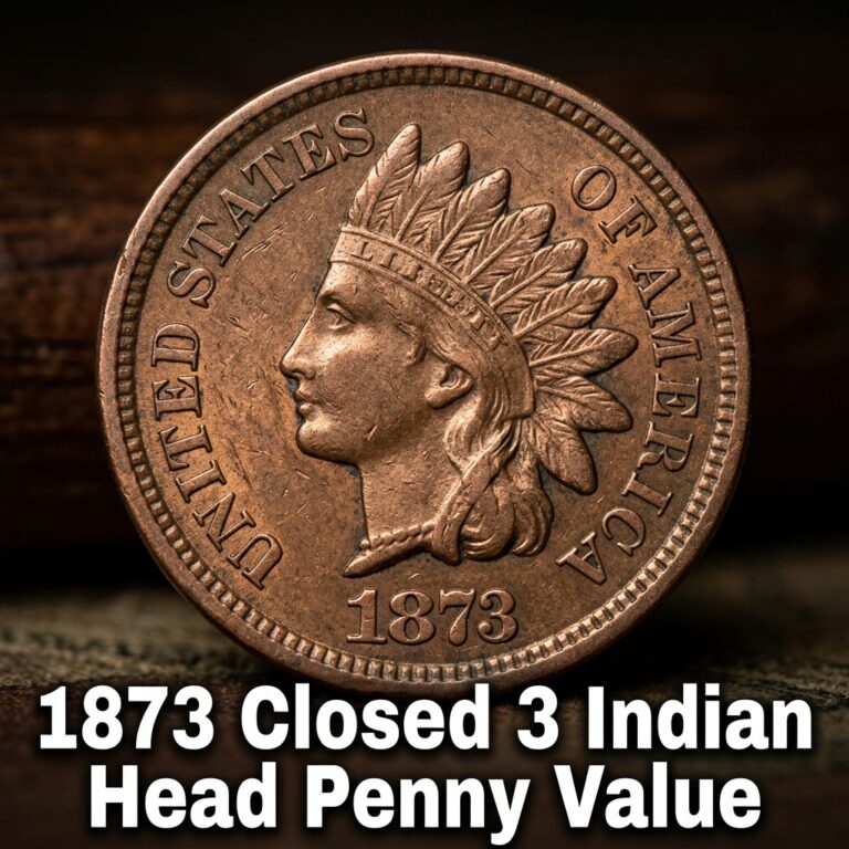 1873 Closed 3 Indian Head Penny Value and Price Guide for Collectors
