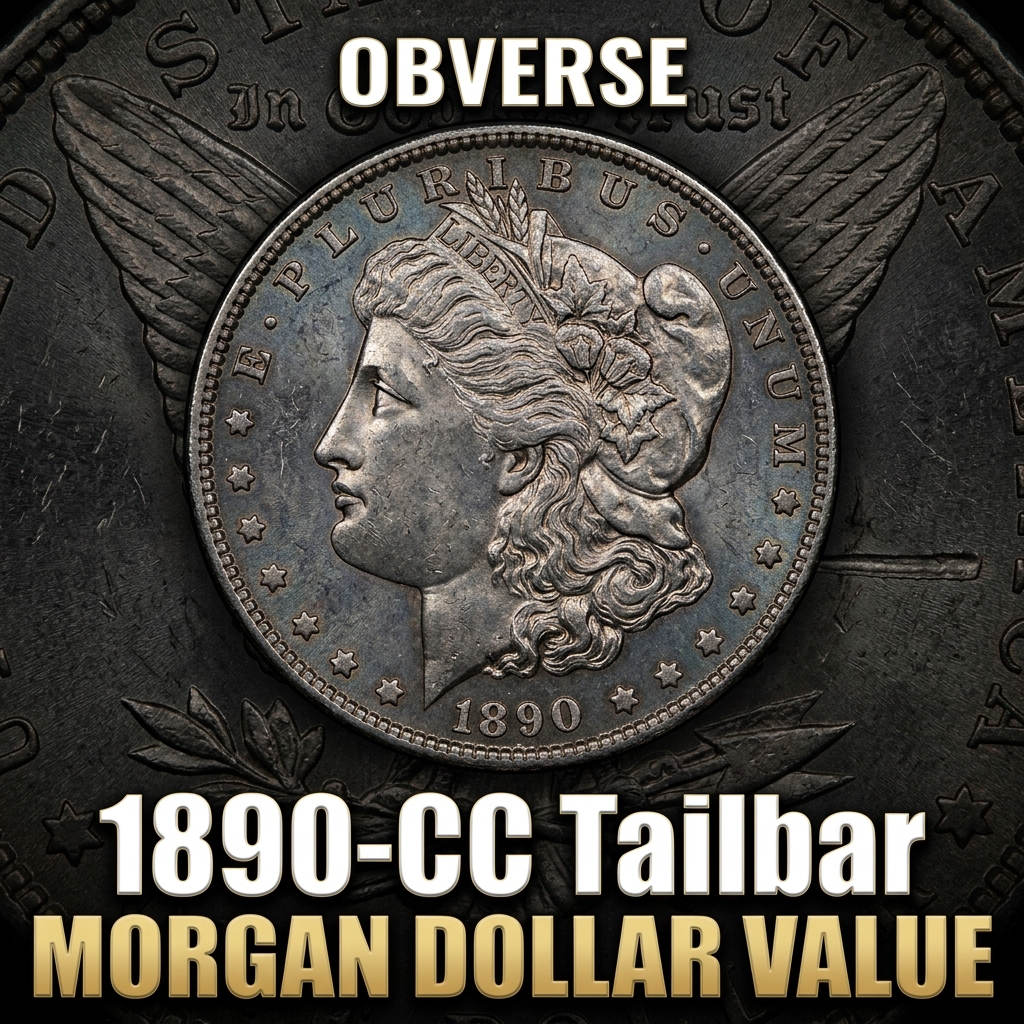 1890 CC Tailbar Morgan Dollar Value and Price Guide for Collectors