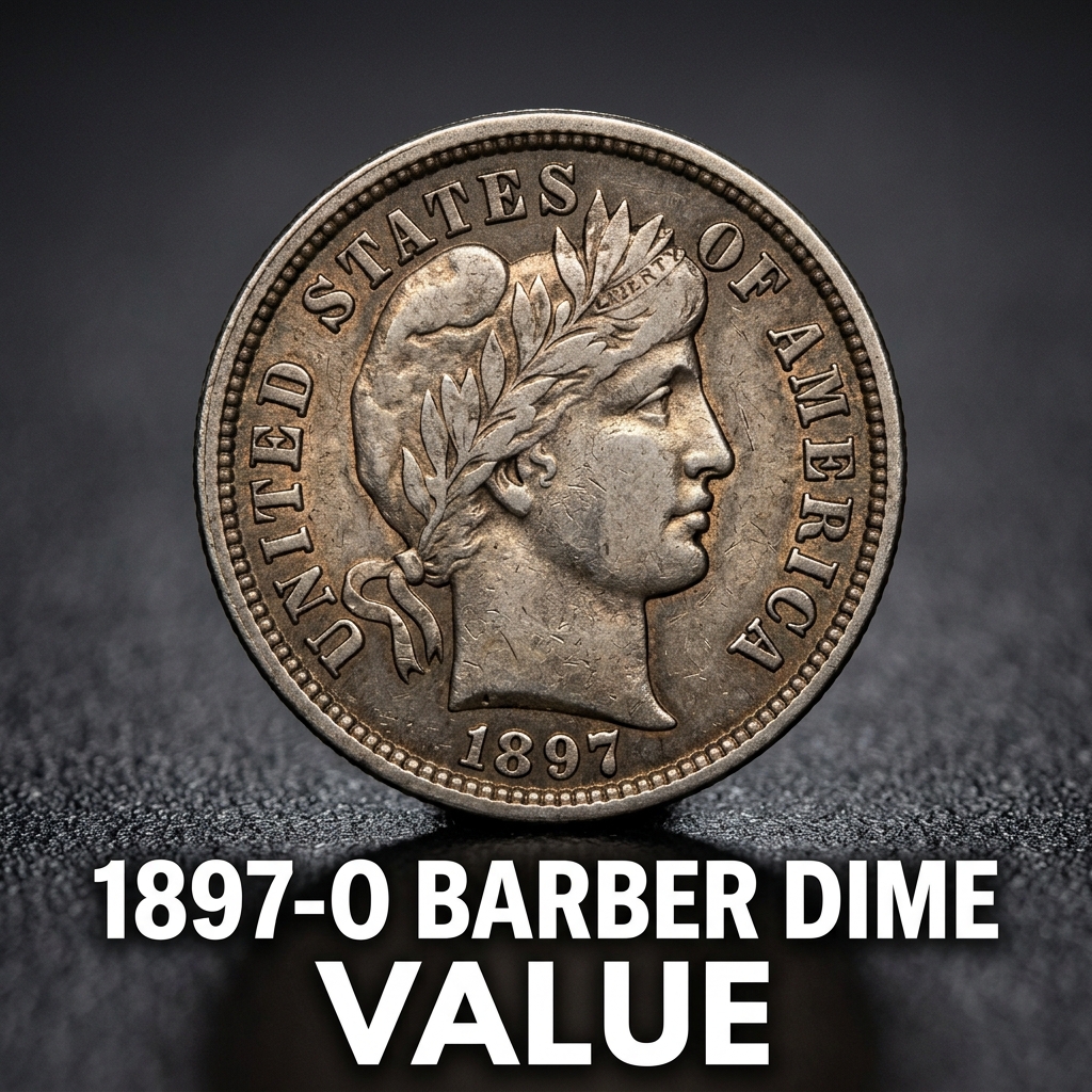 1897 O Barber Dime Value and Price Guide for Collectors