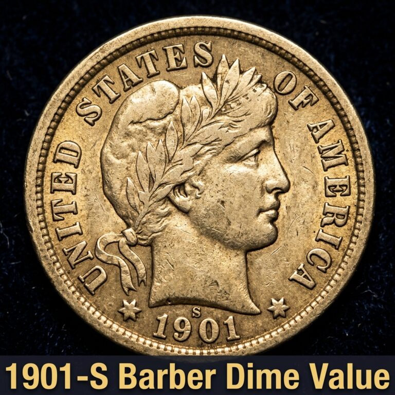 1901-S Barber Dime Value and Price Guide for Collectors