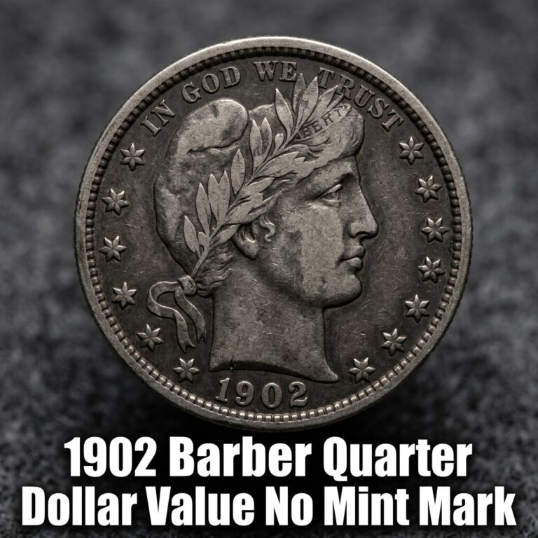 1902 Barber Quarter Value No Mint Mark Price Guide for Collectors