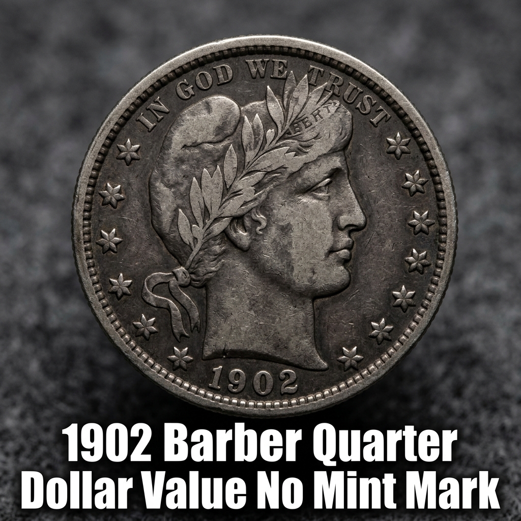 1902 Barber Quarter Value No Mint Mark Price Guide for Collectors