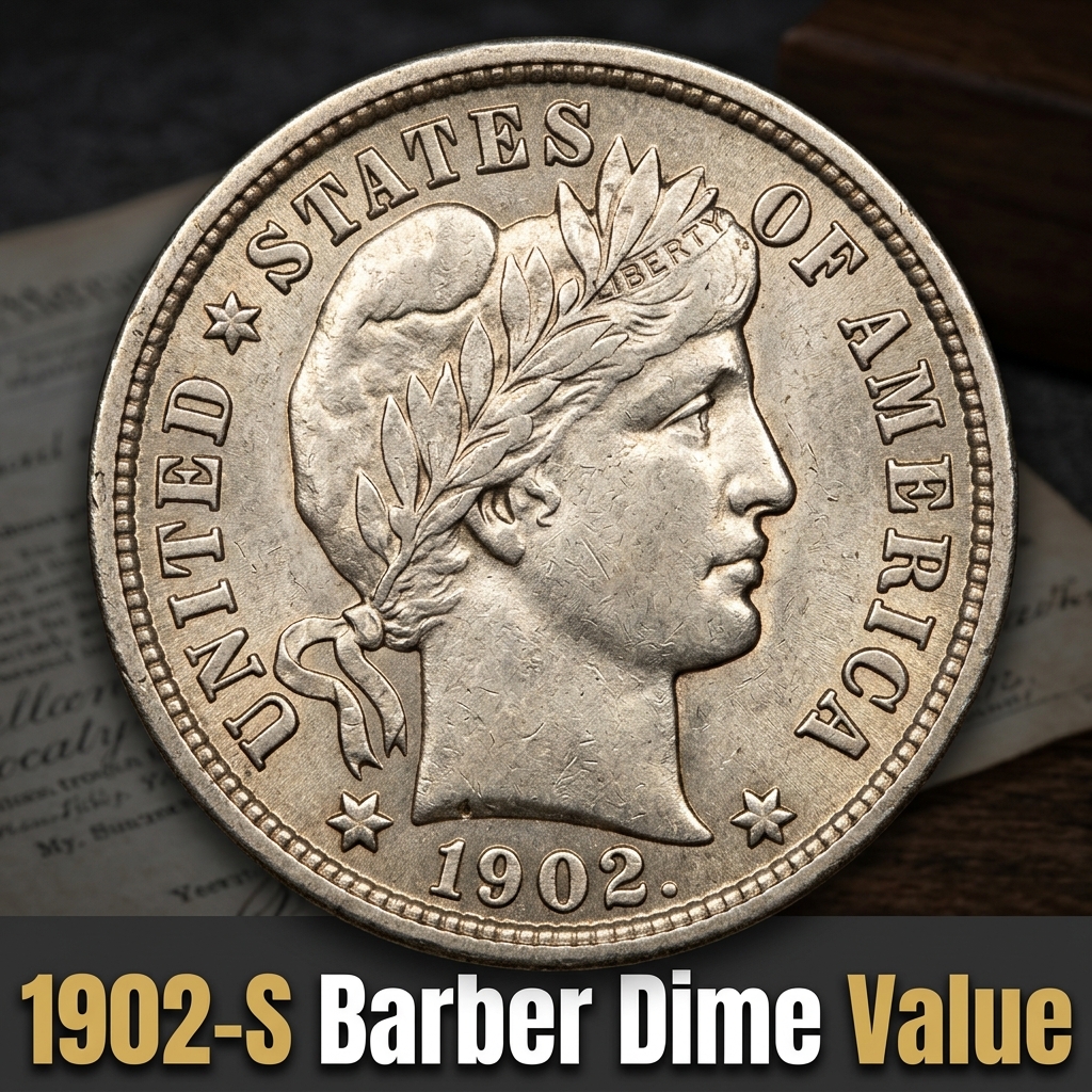 1902 S Barber Dime Value Guide and History