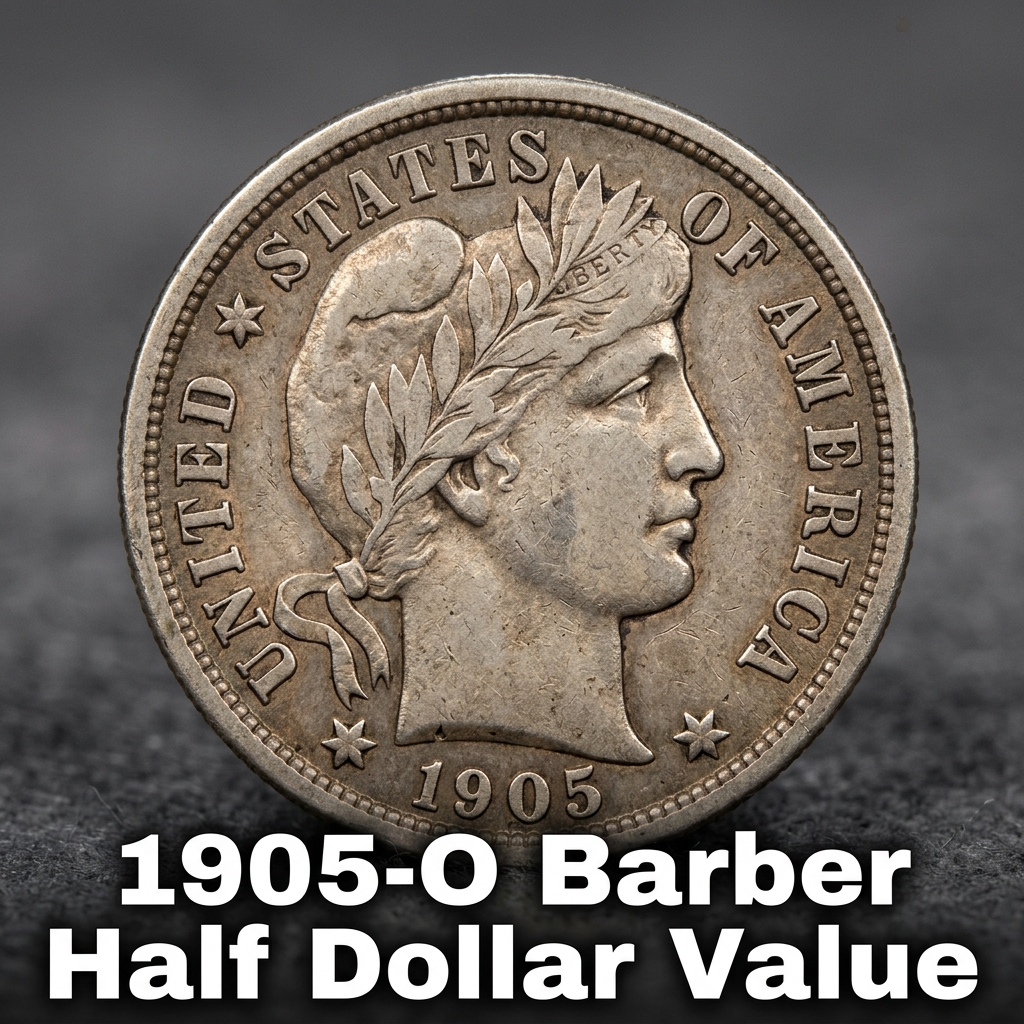 1905-O Barber Half Dollar Value Guide and Price Chart