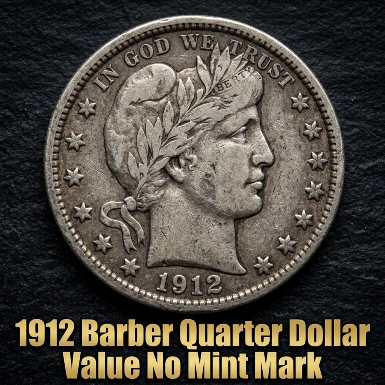 1912 Barber Quarter Value and Price Guide for No Mint Mark Coins