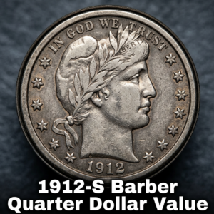 1912 S Barber Quarter Value and Pricing Guide for Collectors