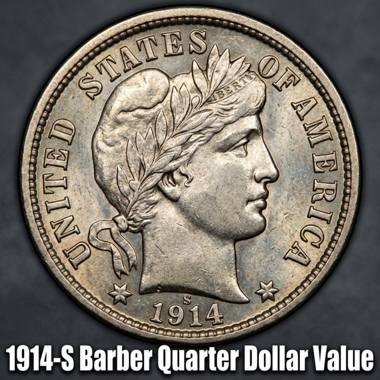 1914 S Barber Quarter Value and Comprehensive Price Guide for Collectors