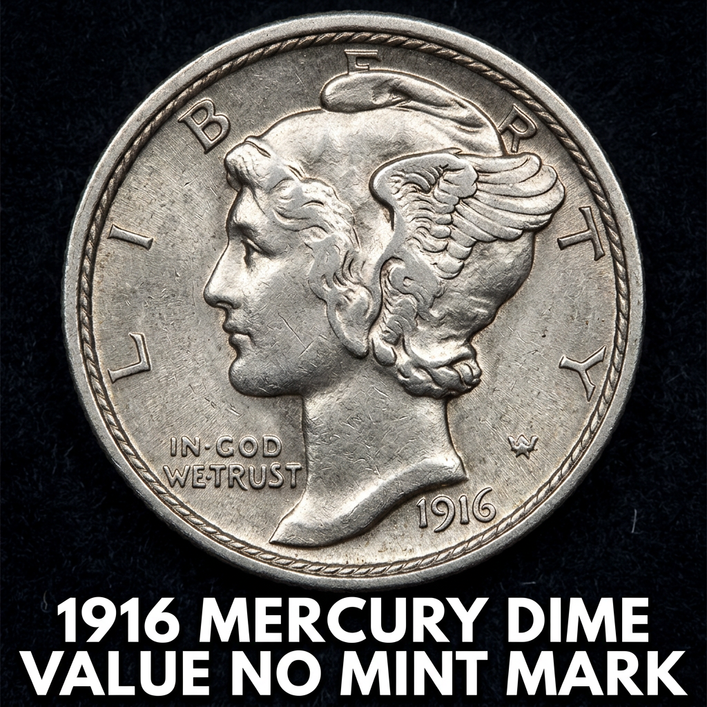 1916 Mercury Dime Value Without Mint Mark and Collector Price Guide