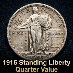1916 Standing Liberty Quarter Value and Pricing Guide for Collectors