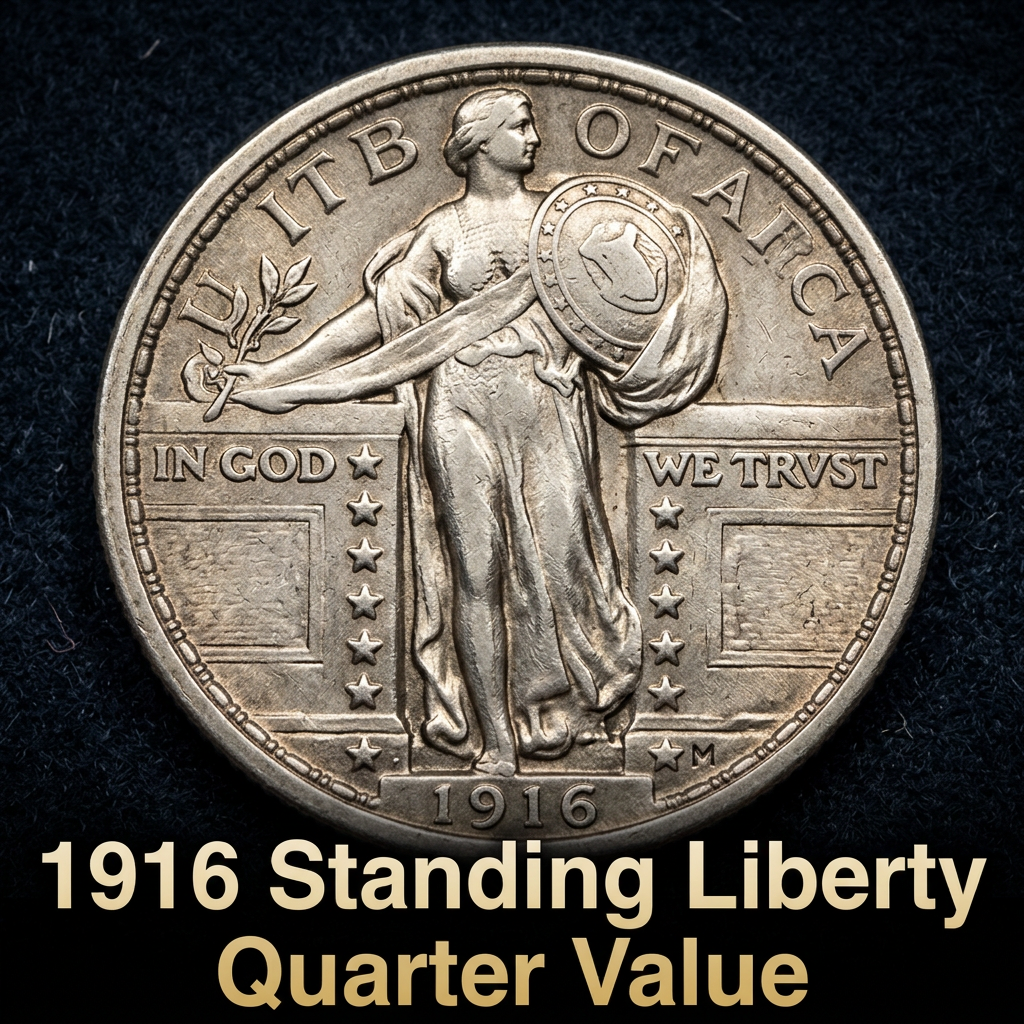 1916 Standing Liberty Quarter Value and Pricing Guide for Collectors