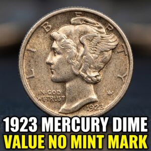 1923 Mercury Dime Value Guide and Price Chart for Coins with No Mint Mark