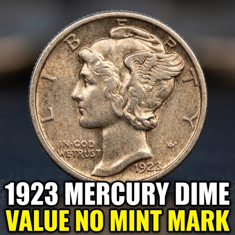 1923 Mercury Dime Value Guide and Price Chart for Coins with No Mint Mark