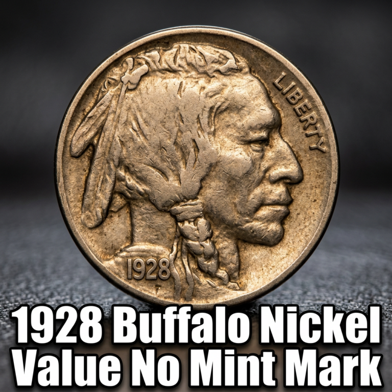 1928 Buffalo Nickel Value No Mint Mark Worth and Pricing Guide