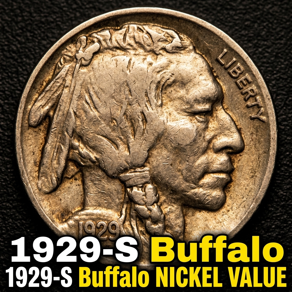 1929 S Buffalo Nickel Value Guide and Price Chart