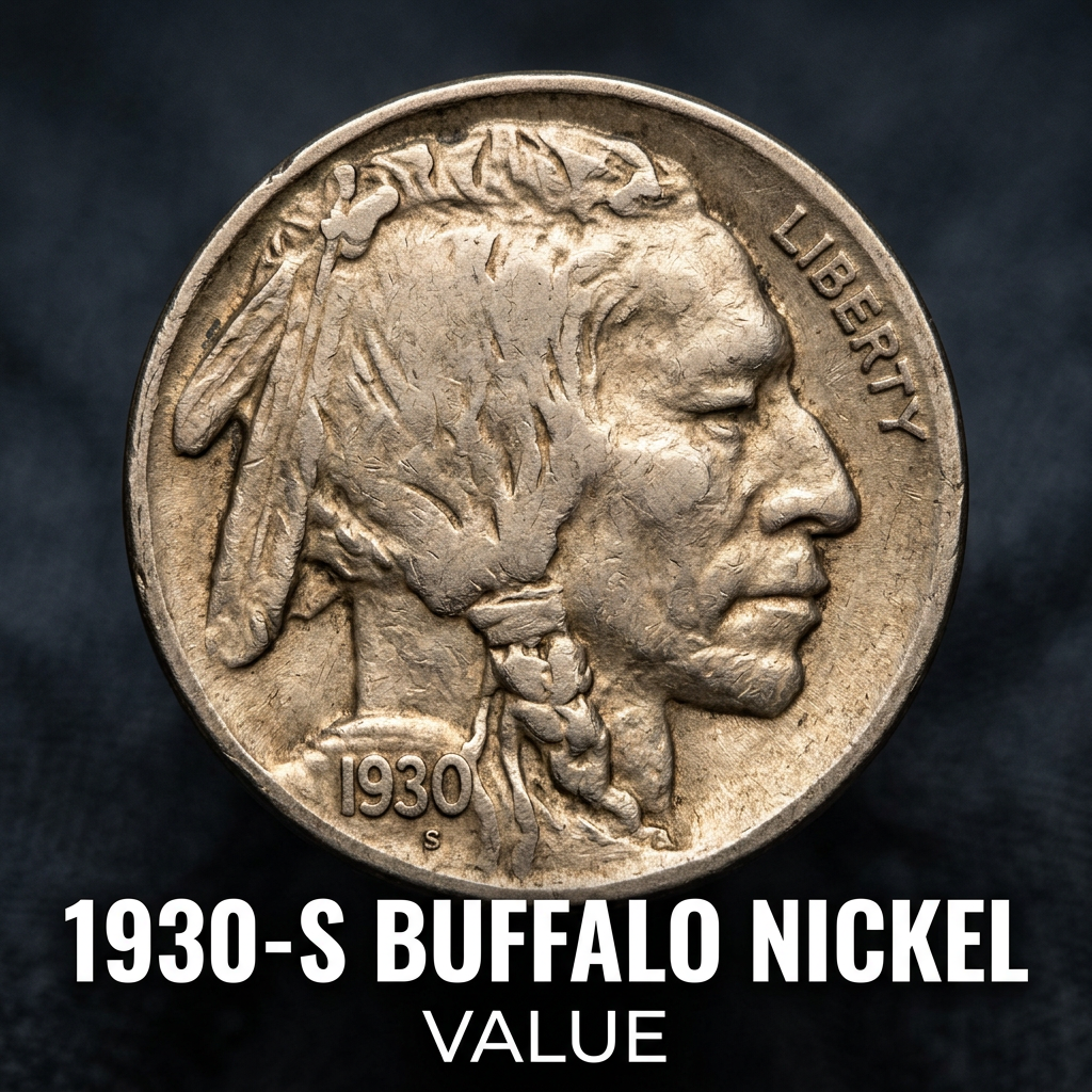 1930 S Buffalo Nickel Worth and Value Guide for Collectors