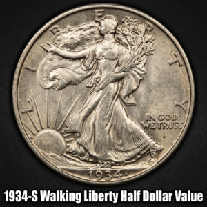 1934 S Walking Liberty Half Dollar Value And Price Guide For Collectors