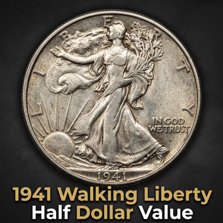 1941 Walking Liberty Half Dollar Value and Collector Price Guide