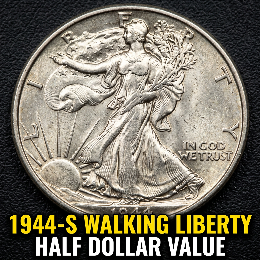 1944 S Walking Liberty Half Dollar Value and Collector Guide