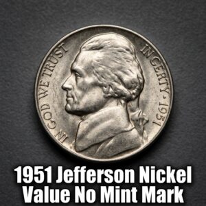 1951 Jefferson Nickel Value and Price Guide for No Mint Mark Coins
