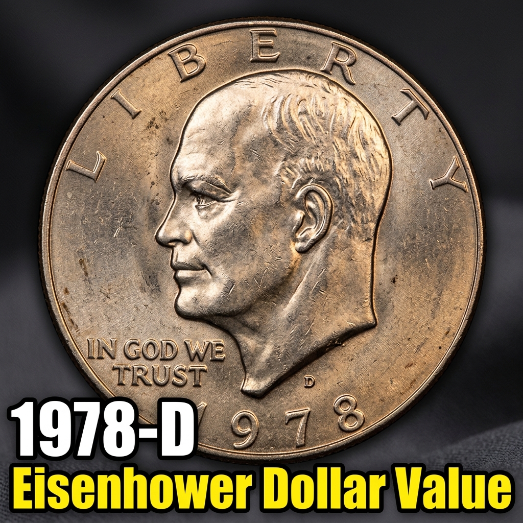 1978 D Eisenhower Dollar Value and How Much Your Old Coin Is Worth Today