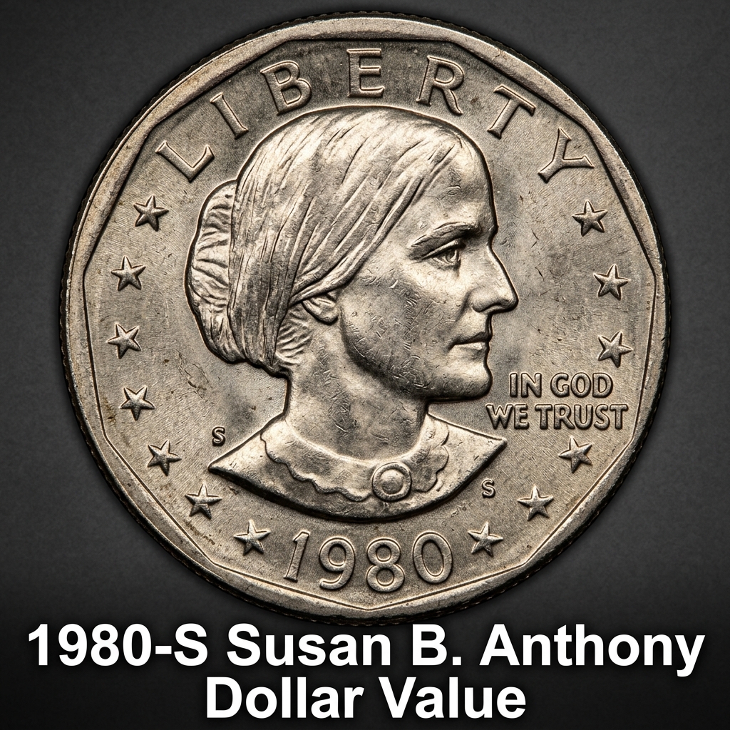 1980 S Susan B Anthony Dollar Value and Circulation Coin Guide