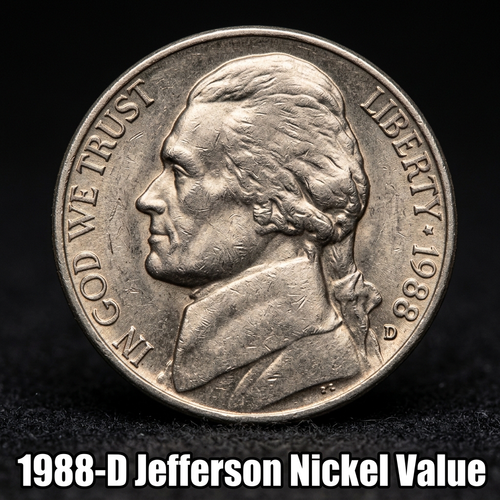 1988 D Jefferson Nickel Value and Complete Pricing Guide for Collectors