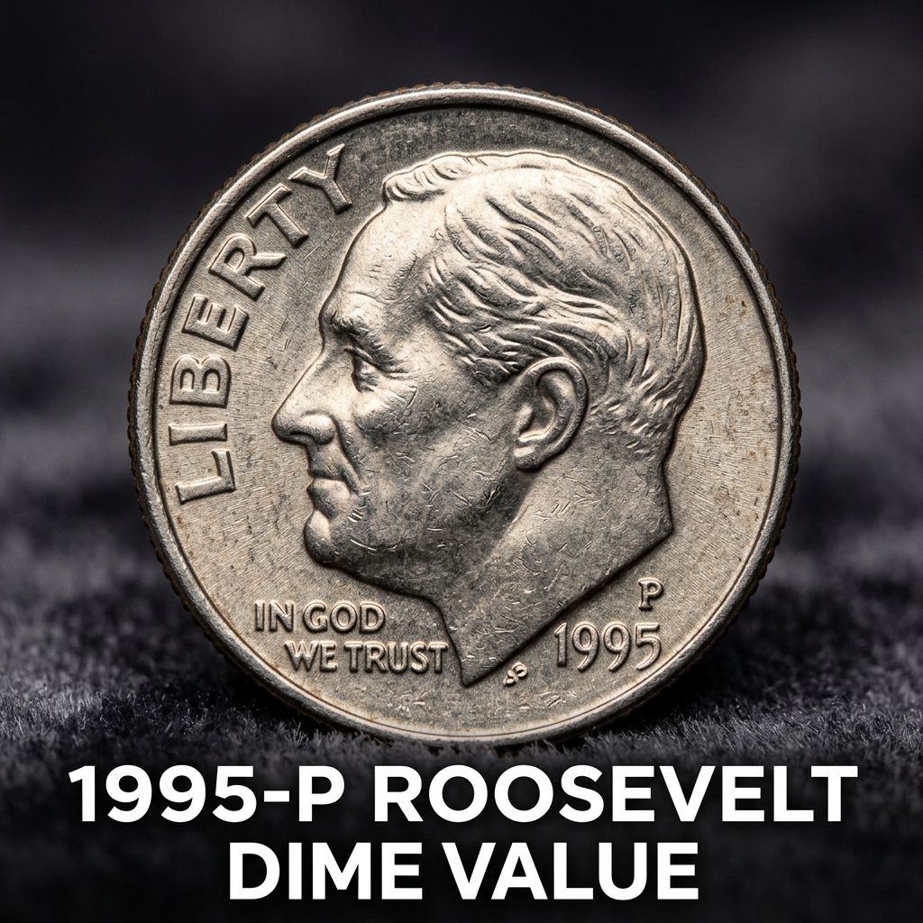 1995 P Roosevelt Dime Value Guide and Market Worth