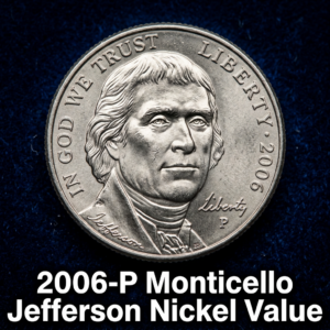 2006 P Monticello Jefferson Nickel Value Guide and Rarity Factors