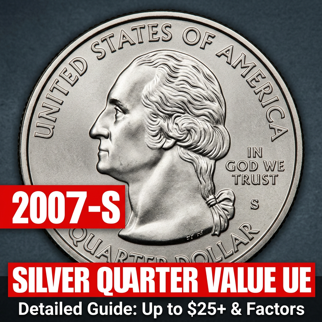 2007 S Washington Silver Statehood Quarter Value and Price Guide