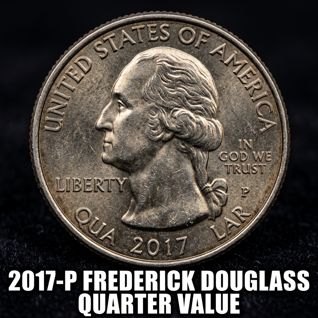 2017 P Frederick Douglass Quarter Value and Rarity Guide for Collectors