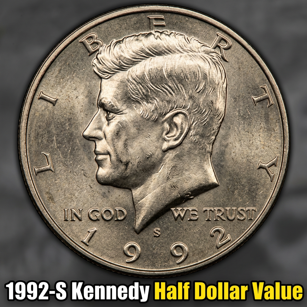 Discover how much a 1992-S Kennedy Half Dollar is worth today