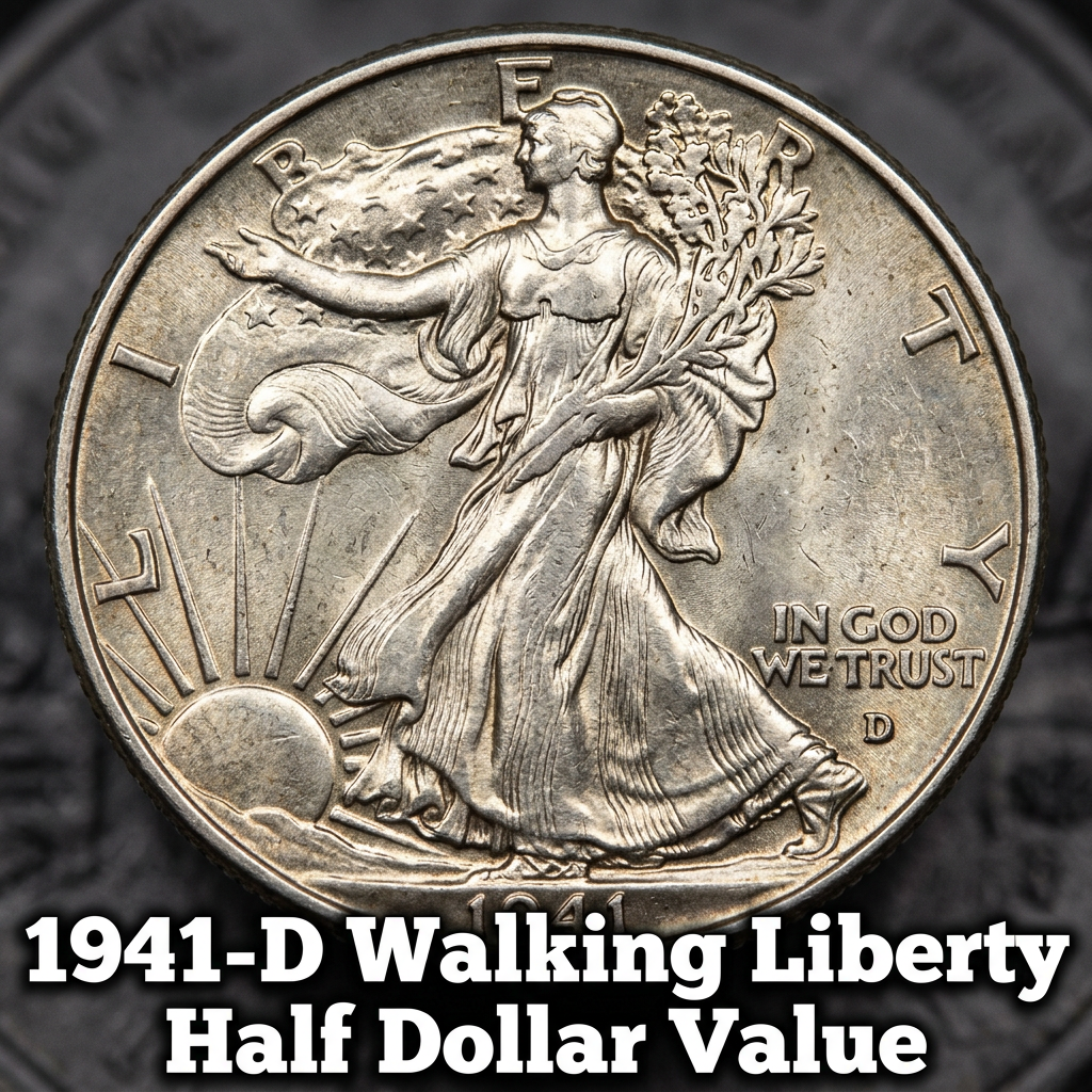 Evaluating the Worth of a 1941 D Walking Liberty Half Dollar