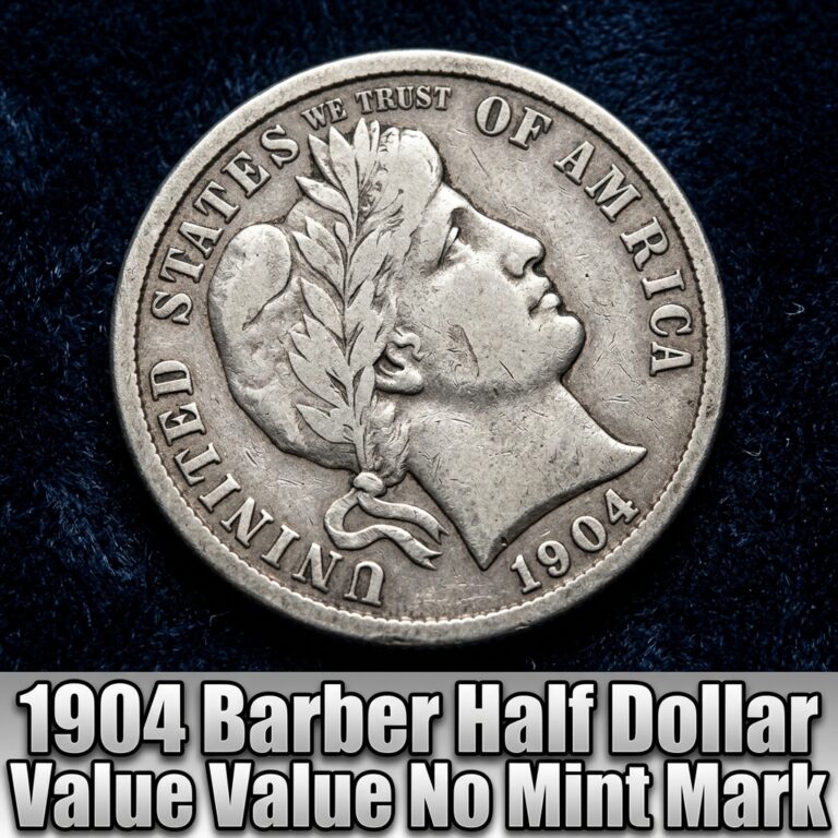 How Much is a 1904 Barber Half Dollar with No Mint Mark Worth Today