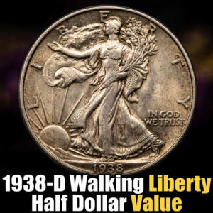 How much is a 1938 D Walking Liberty Half Dollar worth today