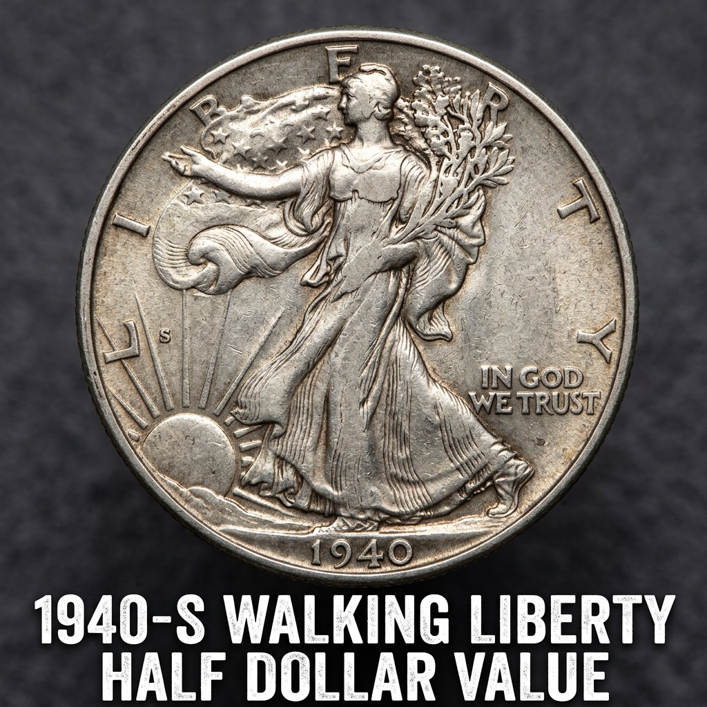 How Much Is a 1940 S Walking Liberty Half Dollar Worth Today
