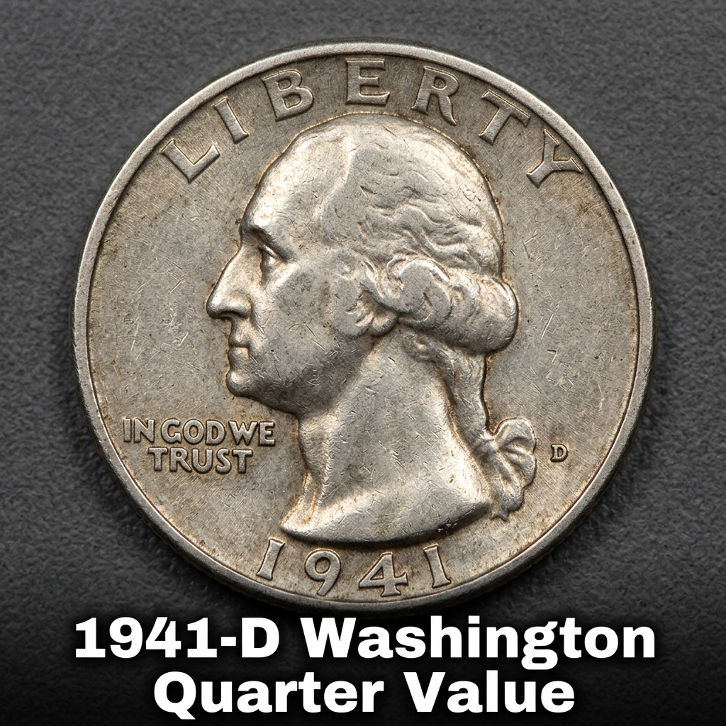 How much is a 1941-D Washington Quarter worth today
