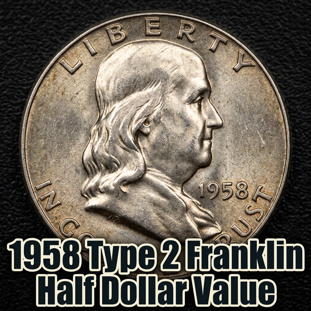 How Much is a 1958 Type 2 Franklin Half Dollar Worth Today