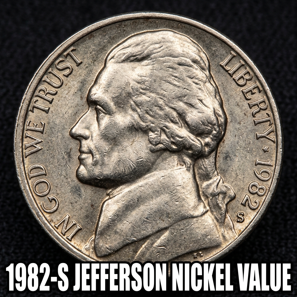 How much is a 1982 S Jefferson Nickel worth today