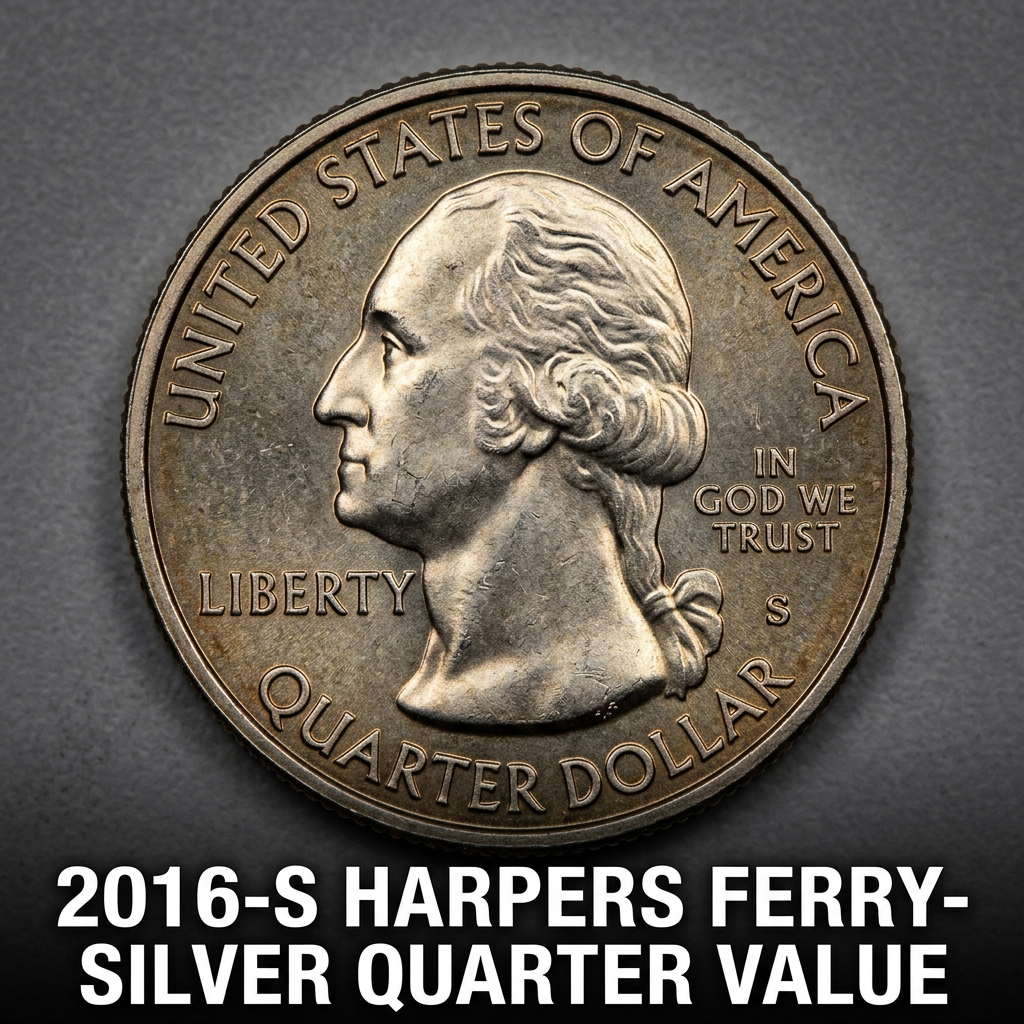 How Much is a 2016 S Harpers Ferry Silver Quarter Worth Today