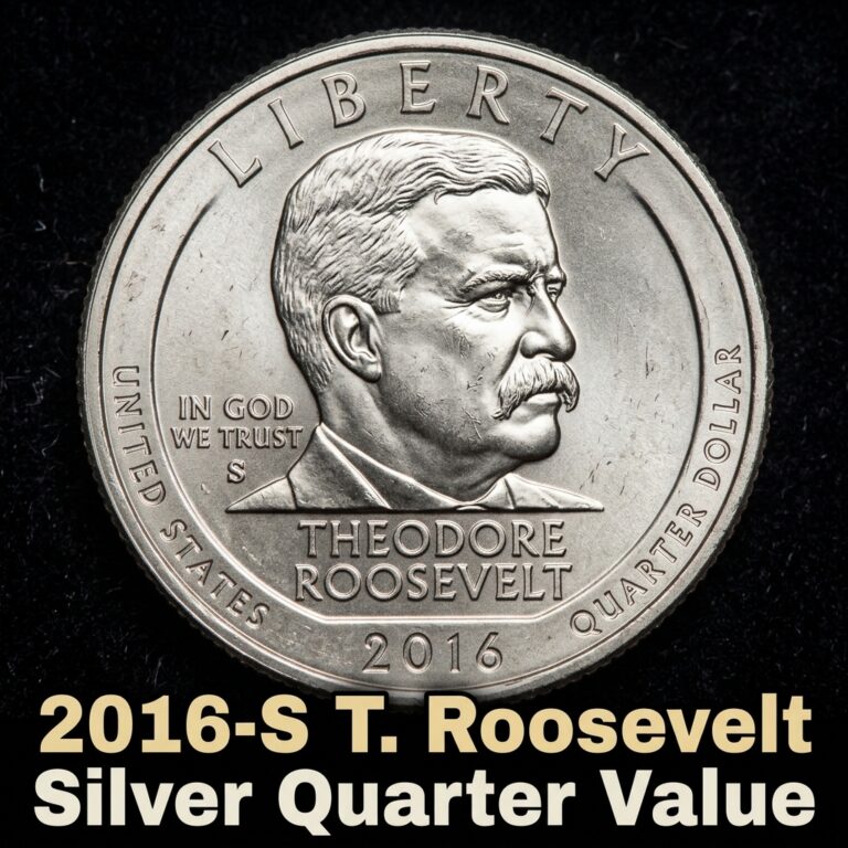 How Much Is a 2016 S Theodore Roosevelt Silver Quarter Worth Today