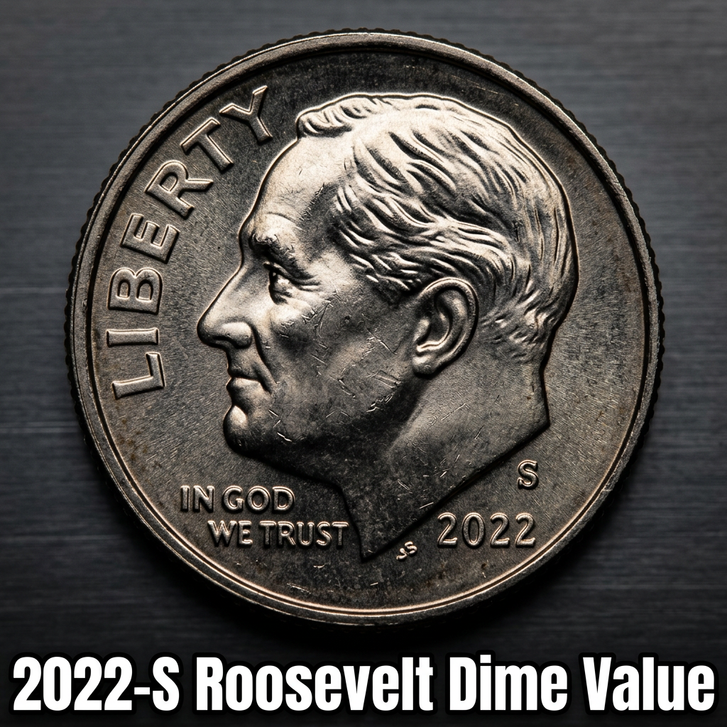 How much is a 2022 S Roosevelt Dime worth today