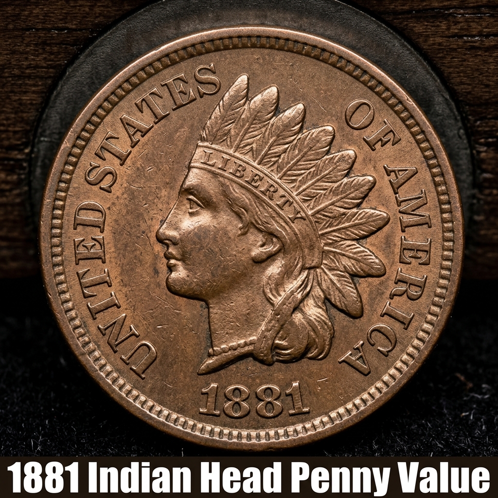 How much is an 1881 Indian Head Penny worth today