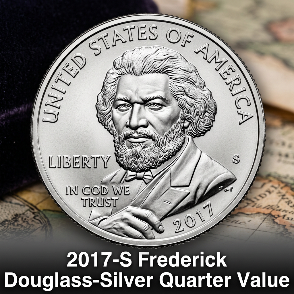How Much Is Your 2017 S Frederick Douglass Silver Quarter Worth Today