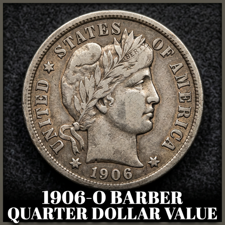 Wondering how much a 1906 O Barber Quarter is worth today